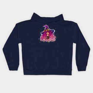 Cute Halloween Autumn Witch Kids Hoodie